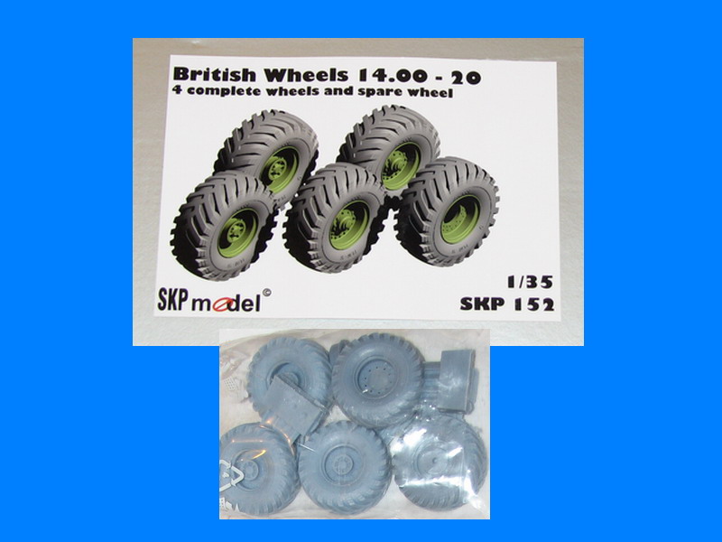 SKP152 British Wheels 14.00 - 20 (x5) 1/35